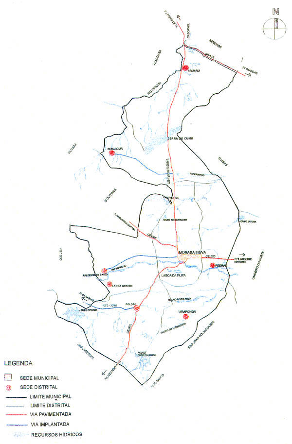 Morada Nova map